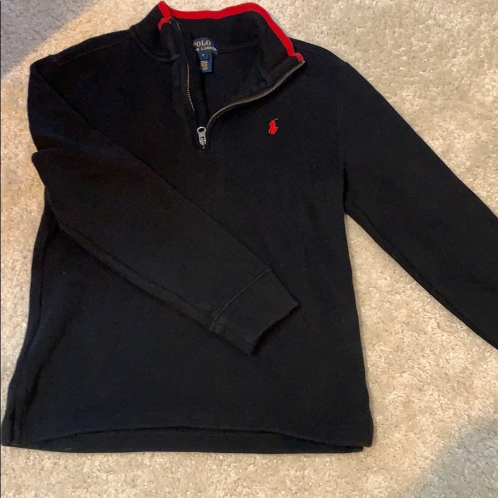 Little Boys Ralf Lauren Quarter Zip Sweater